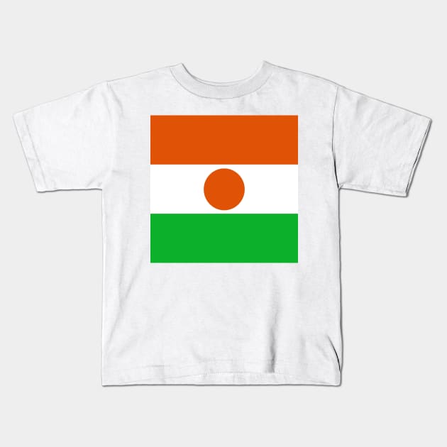 Niger flag Kids T-Shirt by flag for all